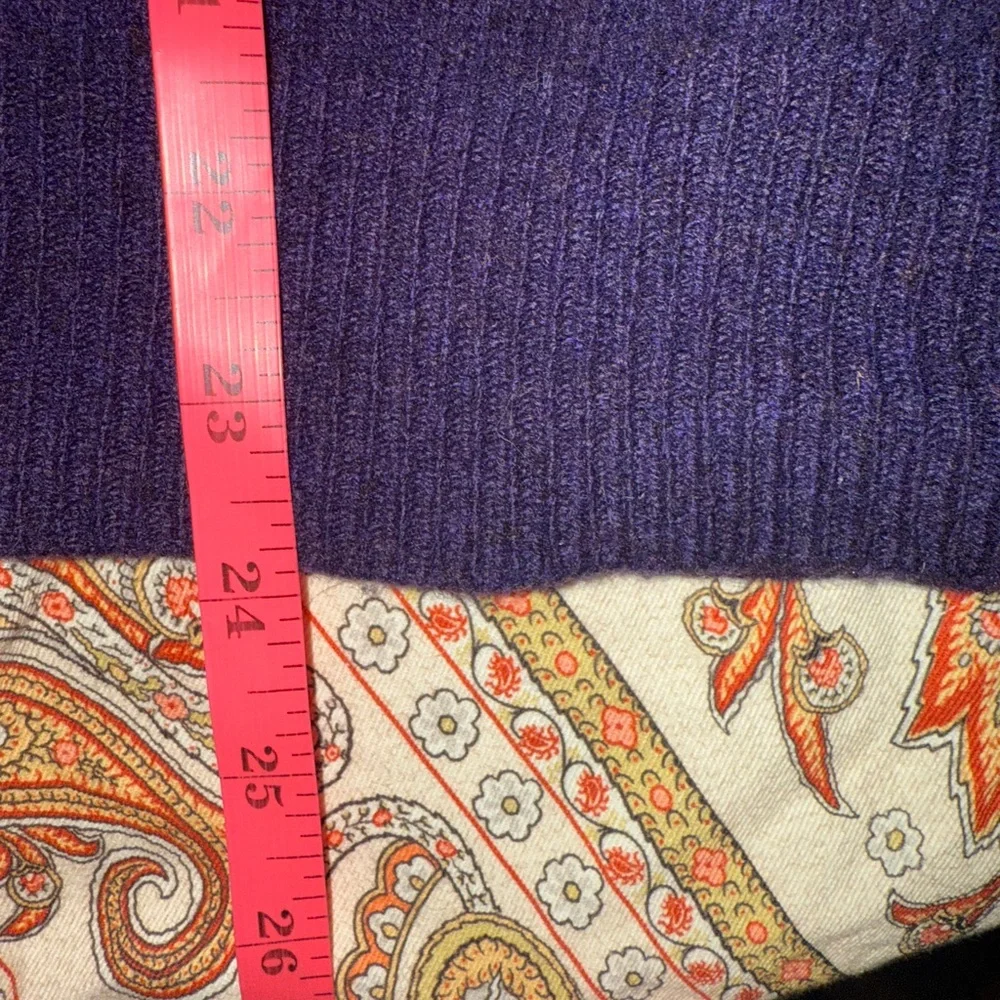 Vintage Polo by Ralph Lauren Lambswool V-Neck Sweater – Deep Eggplant Purple – L